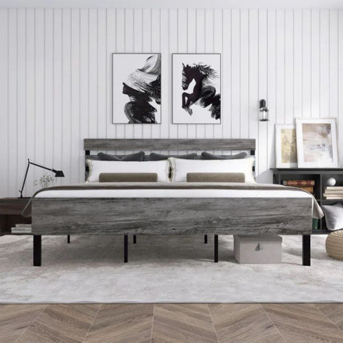 Wayfair Headboard Compatible King Bed Frames You'll Love in 2023